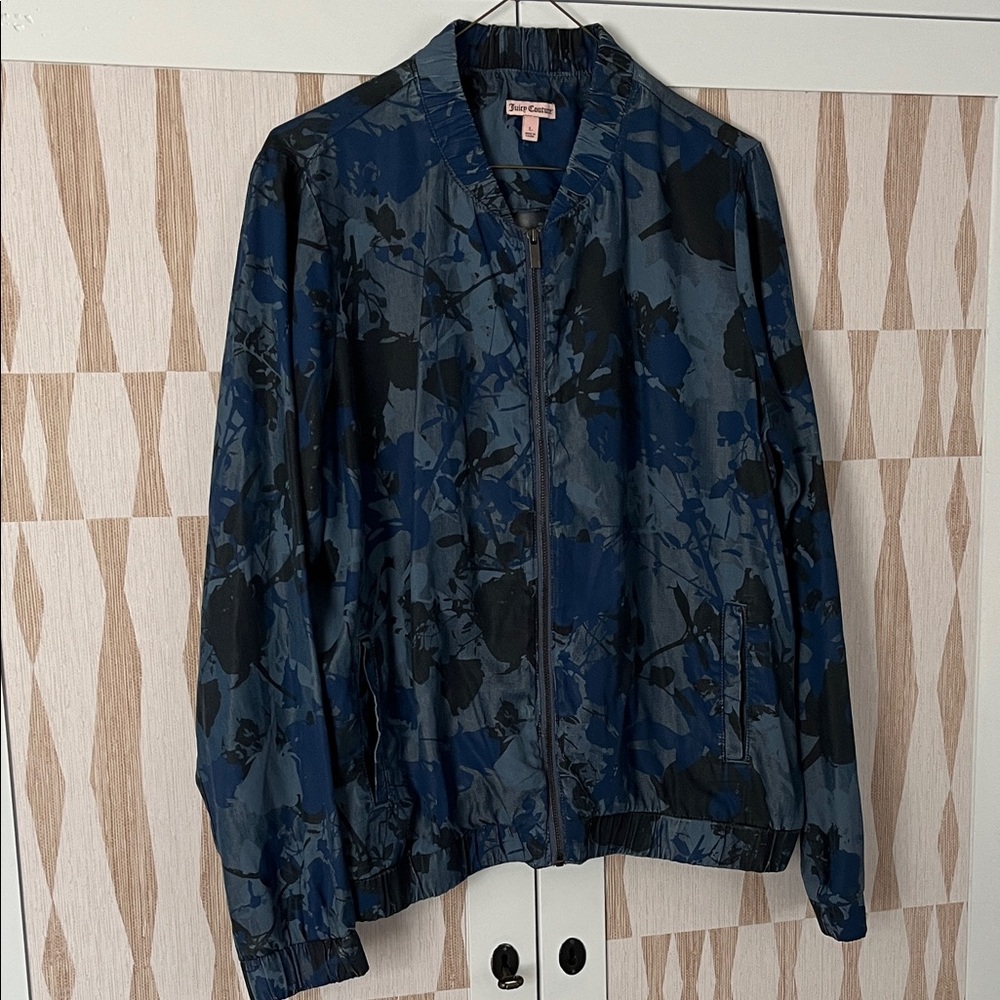 Juicy Couture Blue and Black Patterned Jacket